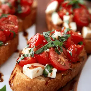 Perfect Bruschetta with Mozzarella