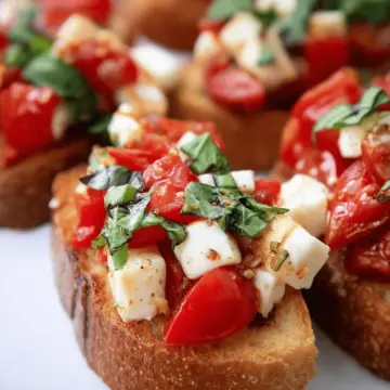 Perfect Bruschetta with Mozzarella