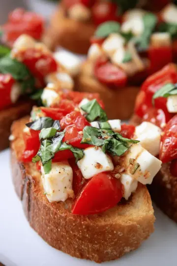 Perfect Bruschetta with Mozzarella