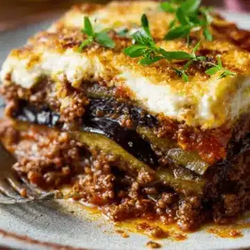 Moussaka (Greek Beef and Eggplant Lasagna)