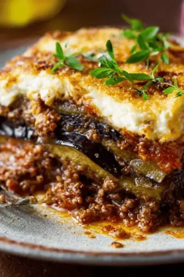Moussaka (Greek Beef and Eggplant Lasagna)