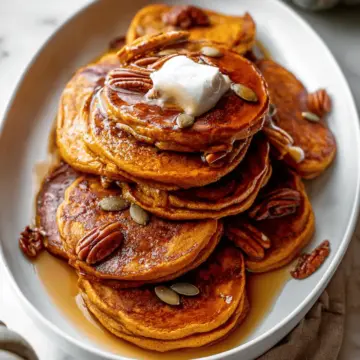 Pumpkin Pancakes (Thick & Flavorful!)