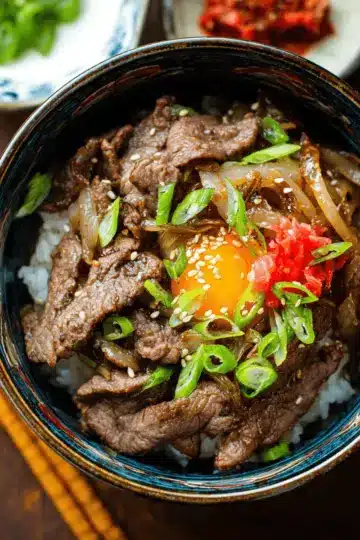 Gyudon (Japanese Beef Rice Bowl)
