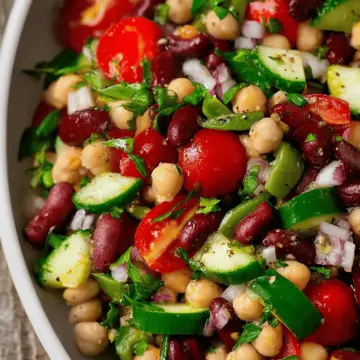 Mediterranean Three Bean Salad