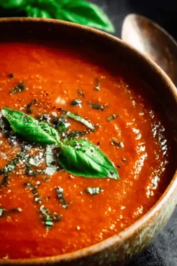 Homemade Roasted Tomato Basil Soup