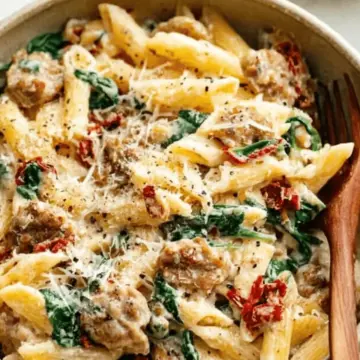 Creamy Tuscan Sausage Pasta