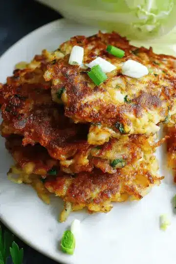 Easy Cabbage Fritters (Pan Fried)