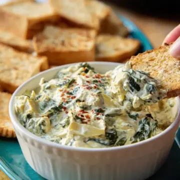 Slow Cooker Spinach Artichoke Dip