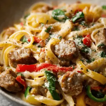 Creamy Sausage and Peppers Pasta