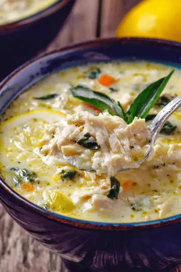 Avgolemono Soup Recipe (Greek Lemon Chicken Soup)
