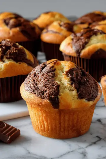 Easy Marble Muffins