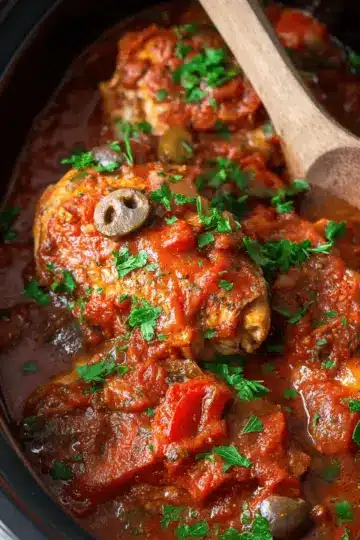 Slow Cooker Chicken Cacciatore