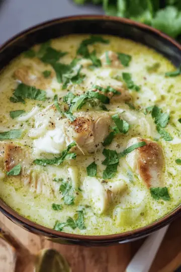 Creamy Green Enchiladas Chicken Soup
