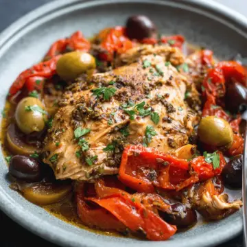 Slow Cooker Mediterranean Chicken
