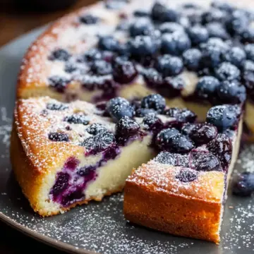 Lemon Blueberry Ricotta Cake
