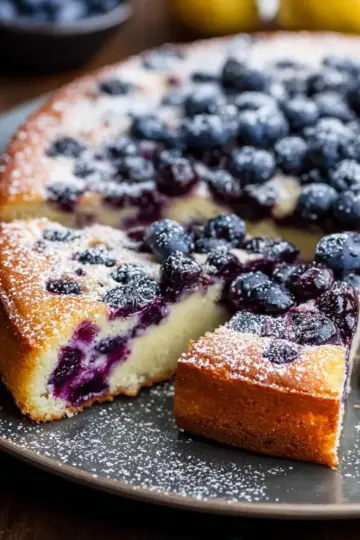 Lemon Blueberry Ricotta Cake