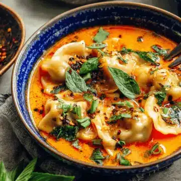 Red Curry Dumpling Soup