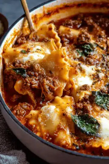 One Pot Lasagna Soup