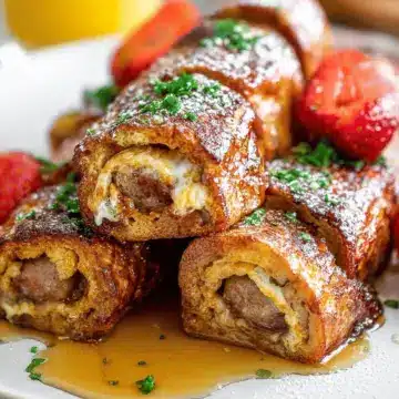 Sausage French Toast Roll-Ups