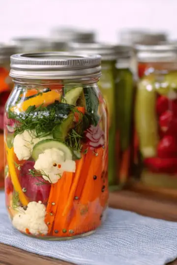 Easy Refrigerator Pickled Vegetables