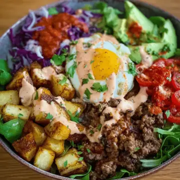 Loaded Burger Bowls