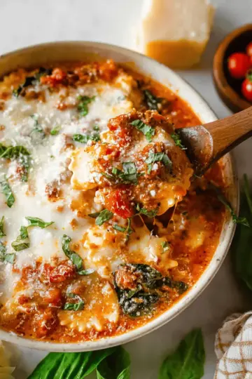 Easy Creamy Lasagna Soup