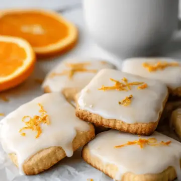 Cardamom Shortbread Cookies with Orange Glaze Recipe