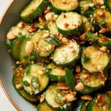 Spicy Peanut Cucumber Salad