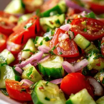 Mediterranean Cucumber Tomato Salad