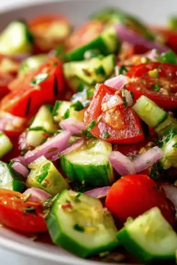 Mediterranean Cucumber Tomato Salad