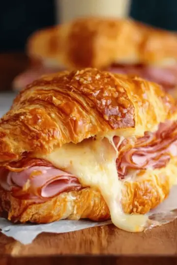 The Best Ham And Cheese Croissants