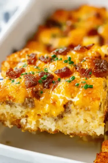 Sausage Tater Tot Breakfast Casserole