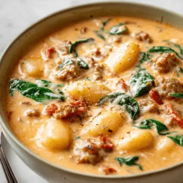 Creamy Italian Sausage Gnocchi Soup