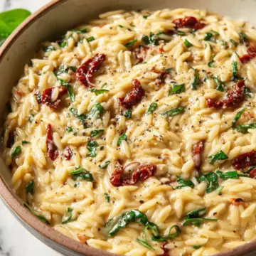 Creamy Tuscan Orzo