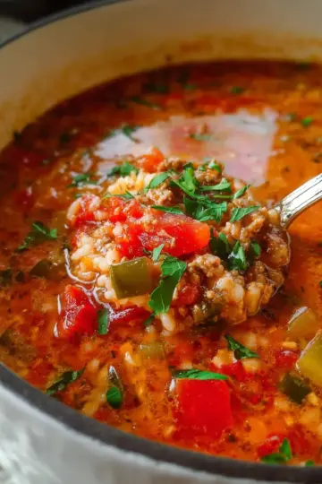 Cozy Stuffed Pepper Soup