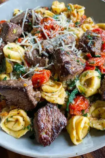 Garlic Parmesan Steak Tortellini