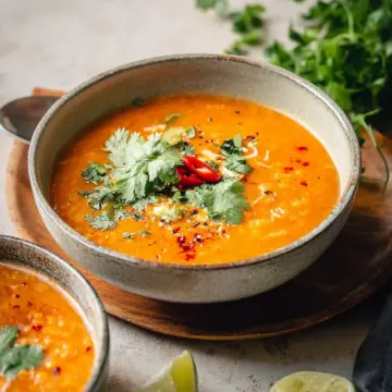 Thai Coconut Red Lentil Soup