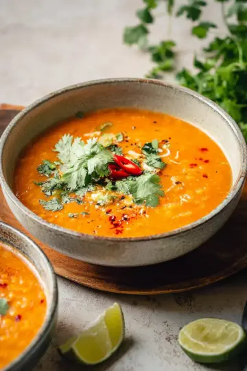 Thai Coconut Red Lentil Soup