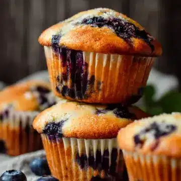 Sour Cream Blueberry Muffins