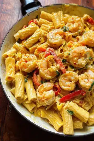 Creamy Jamaican Shrimp Rasta Pasta