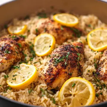 One Pot Lemon Herb Chicken and Rice