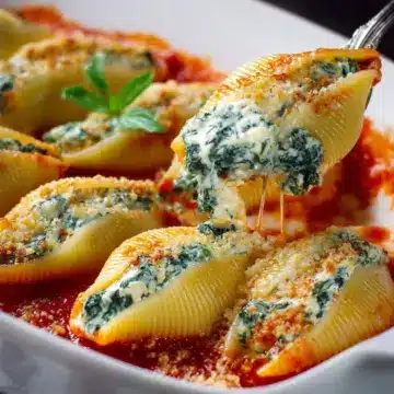 Spinach and Ricotta Stuffed Shells