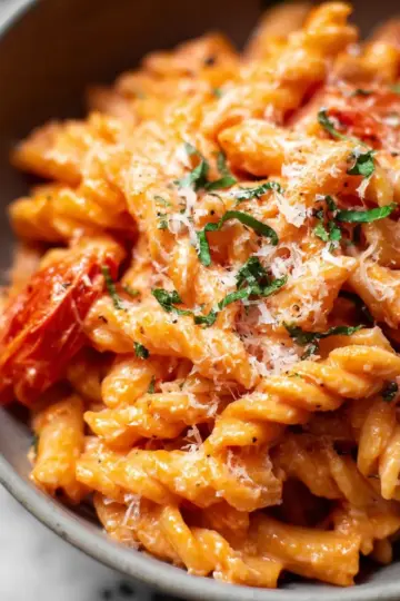 Super Easy Creamy Tomato Pasta