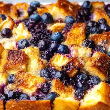 Baked Blueberry French Toast Casserole