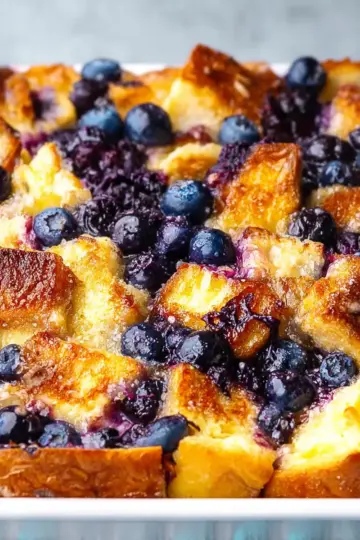 Baked Blueberry French Toast Casserole