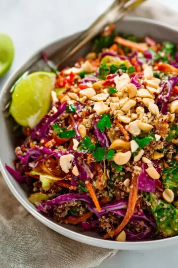 Crunchy Thai Peanut & Quinoa Salad