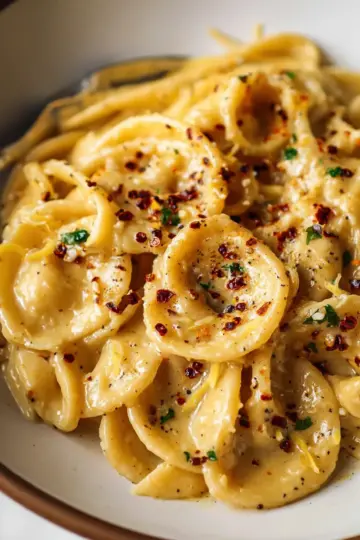 Creamy roast garlic and lemon pasta sauce