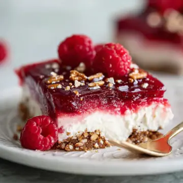 Raspberry Pretzel Salad
