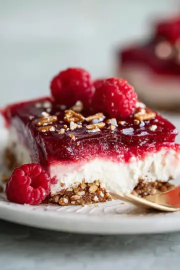 Raspberry Pretzel Salad