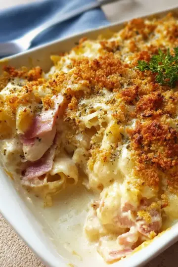 Creamy Chicken Cordon Bleu Casserole